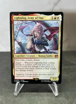 [NM] Magic the Gathering Final Fantasy Card 0233 Lightning, Army of One - Image 1