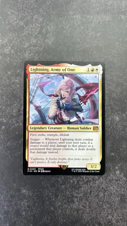 [NM] Magic the Gathering Final Fantasy Card 0233 Lightning, Army of One - Image 3