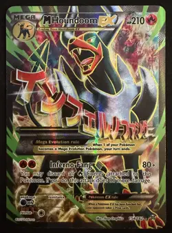Pokemon TCG M Houndoom EX 154/162 Breakthrough Full Art Ultra Rare Holo | NM - Image 1