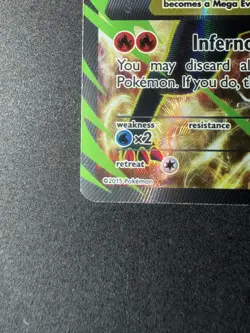 Pokemon TCG M Houndoom EX 154/162 Breakthrough Full Art Ultra Rare Holo | NM - Image 5