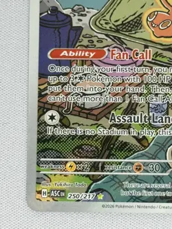 Fan Rotom 250/217 Illustration Rare ME: Ascended Heroes Pokemon MINT - Image 5