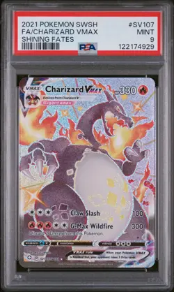 CHARIZARD VMAX SV107/072 SHINING FATES PSA 9 POKEMON - Image 1