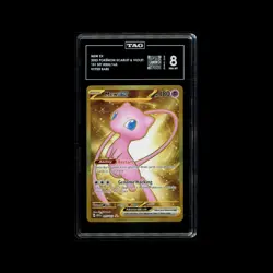 2023 POKEMON SCARLET & VIOLET 151 #205/165 MEW EX HYPER RARE TAG 8 NM MT - Image 1