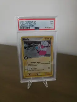 PSA 7 NM-MT 2005 POKEMON EX UNSEEN FORCES #56 Flaaffy REVERSE HOLO FOIL - Image 1