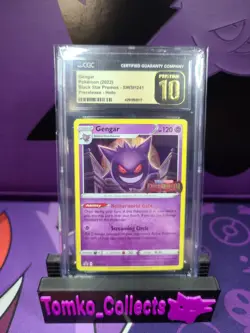 Pokemon Lost Origin Prereleaae Stamp Gengar Holo SWSH241 CGC Pristine 10 POP 57 - Image 1