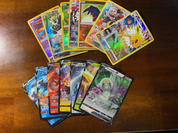 2022 Pokemon Mixed Card Lot VMAX, VSTAR, Full Art, Holo, Reverse Holo 55 Total - Image 1