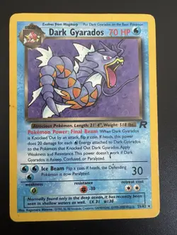 Wizards Dark Gyarados 25/82 Team Rocket Regular Rare Unlimited ENG 70 HP - Image 1