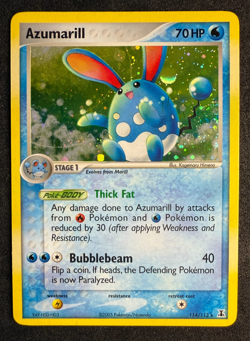 Azumarill Holo Secret Rare EX Delta Species 114/113 Pokemon Card TCG NM/M SWIRL - Image 1