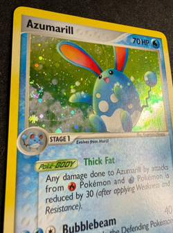 Azumarill Holo Secret Rare EX Delta Species 114/113 Pokemon Card TCG NM/M SWIRL - Image 2