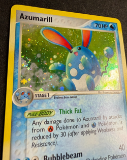 Azumarill Holo Secret Rare EX Delta Species 114/113 Pokemon Card TCG NM/M SWIRL - Image 3