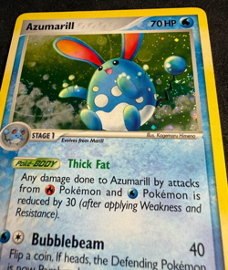 Azumarill Holo Secret Rare EX Delta Species 114/113 Pokemon Card TCG NM/M SWIRL - Image 4