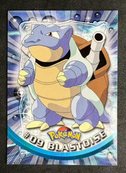 Blastoise TOPPS Pokemon TV 09 Non-Foil Black Label Pokemon Card NM/MT - Image 1