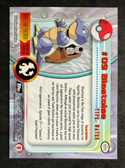 Blastoise TOPPS Pokemon TV 09 Non-Foil Black Label Pokemon Card NM/MT - Image 2