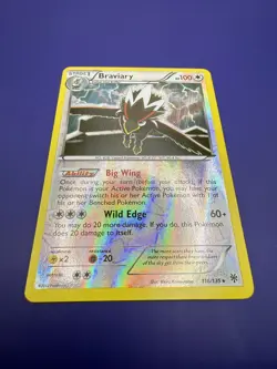 ⚡BRAVIARY 116/135 PLASMA STORM REVERSE HOLO POKEMON TCG MP 2011 - Image 2