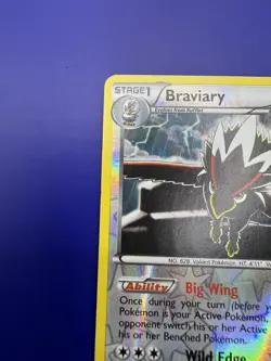 ⚡BRAVIARY 116/135 PLASMA STORM REVERSE HOLO POKEMON TCG MP 2011 - Image 3