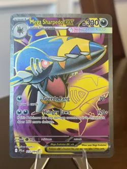 Pokemon Phantasmal Flames Mega Sharpedo ex Hyper Rare 113/094 Near Mint NM - Image 1