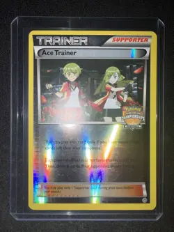 Ace Trainer 69/98 Championships Regional Reverse Holo Promo 2015 Pokemon TCG - Image 1