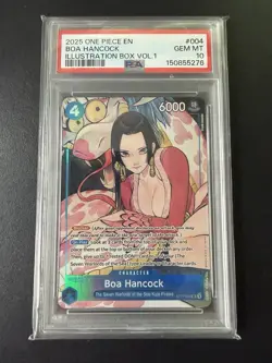 2025 One Piece Boa Hancock Illustration Box Vol. 1 ST17-004 PSA 10 Gem Mint - Image 1