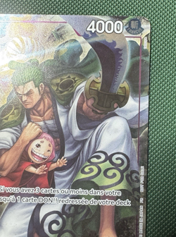 One Piece Zoro-Juurou OP05-067 rare French Promo 1st Anniversary NM - Image 4