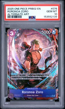 One Piece - Premium Booster Vol. 2 - Roronoa Zoro - OP09-076 - PSA 10 - Image 1