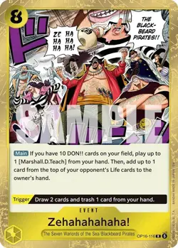 Zehahahahaha! Foil R The Time of Battle OP16-116 NM - Image 1