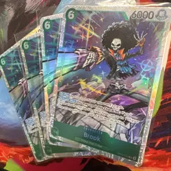 Playset Bandai One Piece TCG Brook OP15-032 SR English x4 - Image 2
