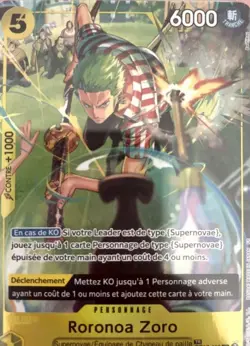 One Piece Roronoa Zoro PSA 10 POP 25 Worldwide Tr Rare Alt OP14/OP12-113 FR - Image 4