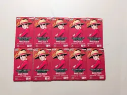 One Piece OP-13 Carrying On His Will Booster Packs Lot of 10 Packs All Sleeved - Image 1