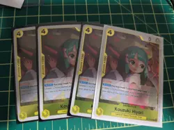 4x Kouzuki Hiyori OP13-104 R Carrying On His Will One Piece NM - Image 1
