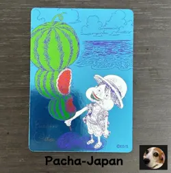ONE PIECE Metakira Card Luffy Watermelon NatsuComi 2026 Promo Foil - Image 1