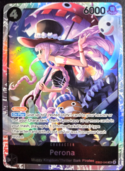 Perona EB03-045 SR ONE PIECE Tcg NM Black - Image 1
