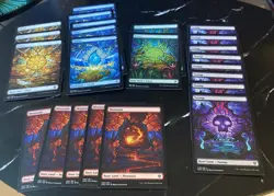 23 Dominaria United Full Art Lands Magic The Gathering DMU 277-281 Set Bundle - Image 1
