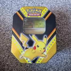 Pokemon TCG Pikachu Metal Tin With 100+ Cards from Region 7 Alola - Image 1