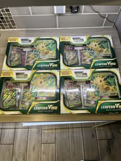 Pokemon Pokemon TCG Leafeon VSTAR Special Collection Box x4 (6 Cards) - Image 1