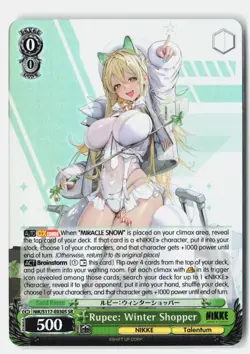 Rupee: Winter Shopper (SR) NIK/S117-E030S SR GODDESS OF VICTORY: NIKKE NM - Image 1