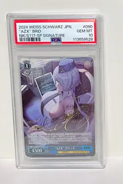 PSA 10 Weiss Schwarz SP Signed FOIL Nikke NIK/S117-090SP "AZX" Brid - Image 1