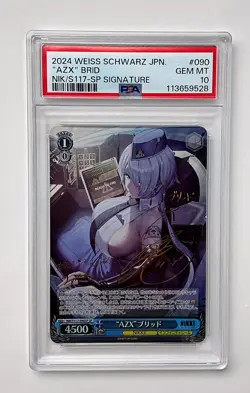 PSA 10 Weiss Schwarz SP Signed FOIL Nikke NIK/S117-090SP "AZX" Brid - Image 2