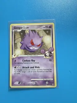 Pokemon TCG Gengar GL Rising Rivals Card 40/111 Platinum SP Uncommon 2009 - Image 1