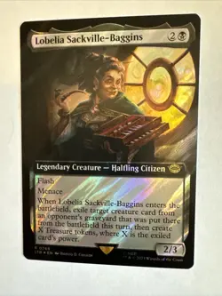 Lobelia Sackville-Baggins Extended Art Surge Foil - LTR 0768 - NM - MTG Magic - Image 1