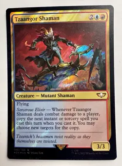 Tzaangor Shaman 146/168 Rare Surge Foil Warhammer 40K MTG - Image 1