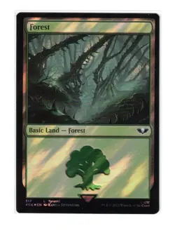MTG - NM - Forest - Surge Foil - Universes Beyond: Warhammer 40000 - 317 - Image 1