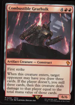 Combustible Gearhulk (Surge Foil) M Commander: FINAL FANTASY 292 NM - Image 1
