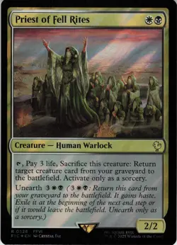 Priest of Fell Rites (Surge Foil) R Commander: FINAL FANTASY 328 NM - Image 1