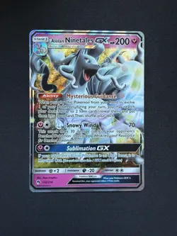 Pokemon Alolan Ninetales GX Holo Ultra TCG Card 132/214 Sun & Moon Lost Thunder - Image 1