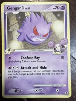 Pokemon TCG Rising Rivals Gengar GL Uncommon Card Number 40/111 - Image 1