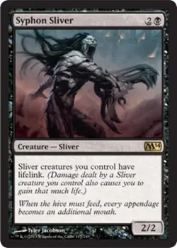 Syphon Sliver -Foil Light Play MTG Magic 2014 Core Set - Image 1