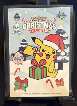 Rare Full Art Pokemon Christmas Collectoons Card #103 Houndour Peru Low Pop - Image 2