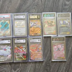 Lot of 6 graded and three framed cards - Image 2