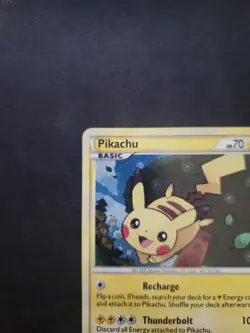 Pokemon Pikachu HGSS03 2010 Holo Promo Basic Card 70HP English - Image 5