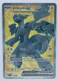 Zekrom ex 158/086 Ultra Rare Holo Black Bolt Pokemon Card NM/Mint - Image 1